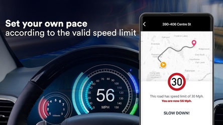 Радар: камера контроля скорости, спидометр HUD Скриншот 4