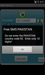 Free SMS Pakistan Скриншот 2
