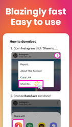 Video Downloader for Instagram: BaroSave, Repost Скриншот 3