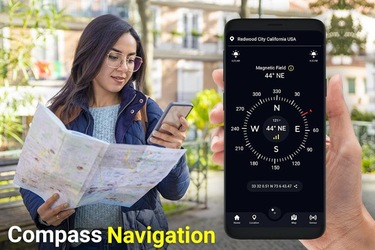 Компас на русском языке для андроид - gps компас Скриншот 1