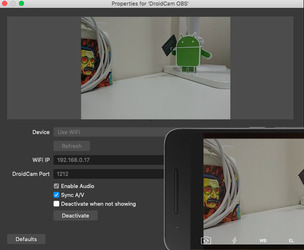 DroidCam OBS Скриншот 7