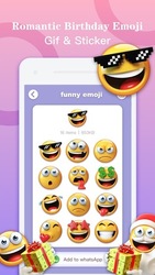 Romantic Christmas Emoji Gif & Sticker Screenshot 3