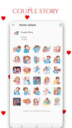 WAStickerApps – New Stickers Love Story Pack Screenshot 5