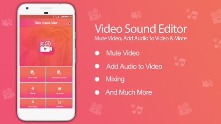 Video Sound Editor: Add Audio, Mute, Silent Video Screenshot 1
