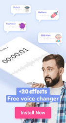 Free voice changer: funny sound effects, voice app Скриншот 6