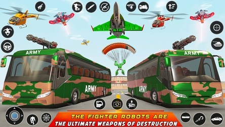 Army Bus Robot Car Game 3d Screenshot 6