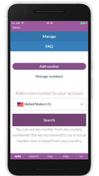 Виртуальные номера (Call) Скриншот 1