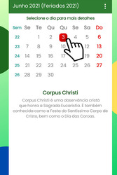 Calendário Brasil 2021 Grátis Screenshot 3