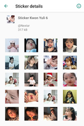 Stiker Lucu Kwon Yuli - WAStickerApps Screenshot 5
