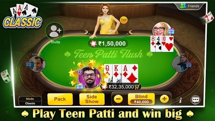 Teen Patti Flush: 3 Patti Poke Скриншот 1