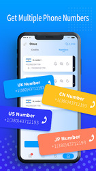 CallsUp - Second Phone Number - Calling + Texting Скриншот 1