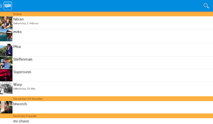 spin.de German Chat-Community Screenshot 7