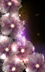 Светящиеся Цветы Живые Обои Скриншот 3