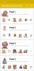 Забавные лица ребенка наклейки WAStickerApps Скриншот 1