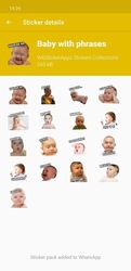 Забавные лица ребенка наклейки WAStickerApps Скриншот 4