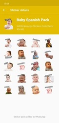 Забавные лица ребенка наклейки WAStickerApps Скриншот 7