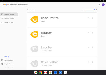 Chrome Remote Desktop Screenshot 7