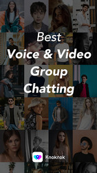 Knoknok - Party Live Video & Voice Group Chat Скриншот 1