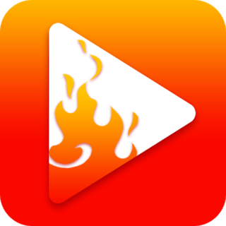 Fire Cooling Down Movie Player Иконка