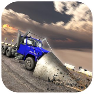 Roadway War Truck Racing offroad Icon