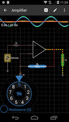 iCircuit Electronic Circuit Simulator Скриншот 1