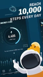 Walkr: Fitness Space Adventure Скриншот 1