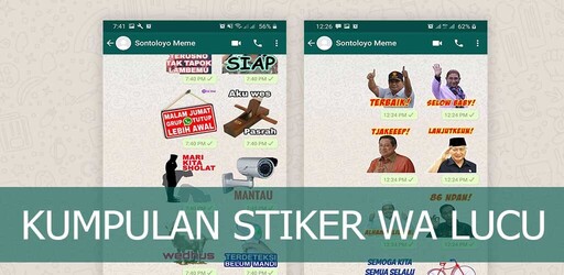 Kumpulan Stiker WA Kocak WAStickerApps Скриншот 5