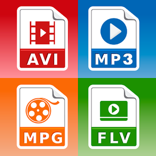 Video Converter: MP3 AVI MPEG GIF FLV WMV MP4 Иконка