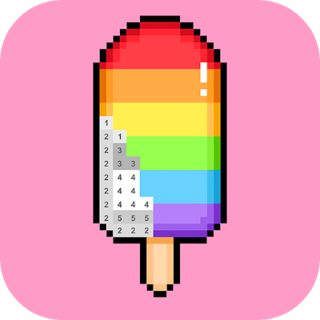 Paint by Number - Pixel Art Icon