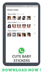 KOREAN CUTE BABY Sticker for Whatsapp Gratis Скриншот 1