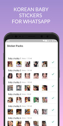 KOREAN CUTE BABY Sticker for Whatsapp Gratis Скриншот 2