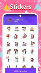 WASticker Love Rose Emoji GIF Screenshot 4
