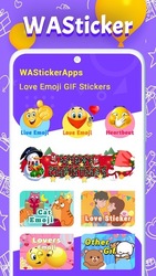 WASticker Love Rose Emoji GIF Screenshot 6