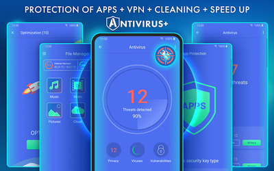 Antivirus - Cleaner + VPN Screenshot 1