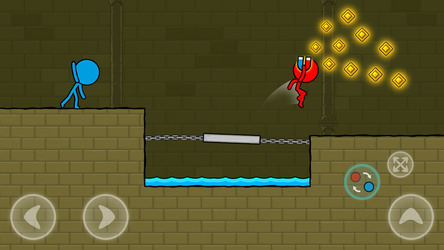 Red and Blue Stickman : Animation Parkour Скриншот 6