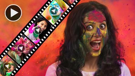 Happy Holi Video Maker Screenshot 2