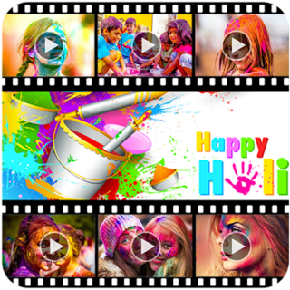 Happy Holi Video Maker Иконка