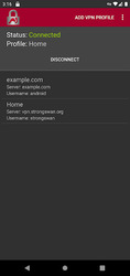 strongSwan VPN Client Screenshot 2