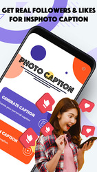 Get Real followers & Likes for InsPhoto Caption Screenshot 1