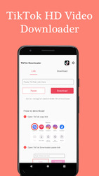 Video Downloader for TikTok - No Watermark (TMate) Screenshot 1