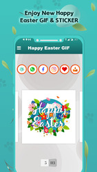 Happy Easter GIF : Easter Stickers For Whatsapp Скриншот 4