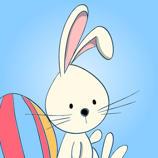 Adorable Happy Easter Stickers Icon