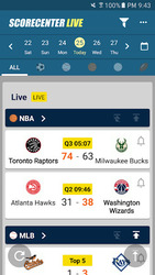 ScoreCenter Live : All sports Screenshot 1