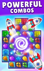 Balloon Pop: три в ряд игры Скриншот 2