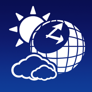 World Weather Clock Widget Icon