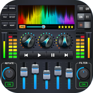 Music Player With Equalizer Icon