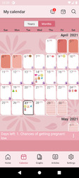 WomanLog Period Calendar Screenshot 2