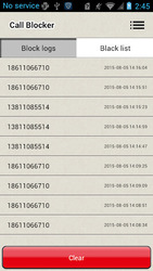 Блокировщик звонков Скриншот 1