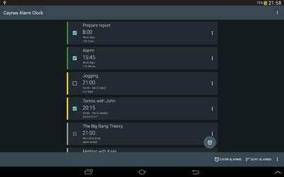 Alarm clock + calendar + tasks Screenshot 7