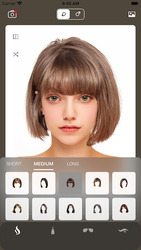Hairstyle Try On: Bangs & Wigs Screenshot 1